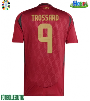 Belgien Leandro Trossard #9 Hemmatröja EM 2024 Kortärmad